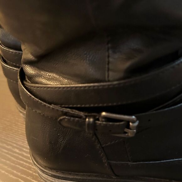 Amazon.com | BareTraps MAYLA Womens Boots Black Size 5.5 M  BareTraps Black Boots with Buckle Detail Size 7